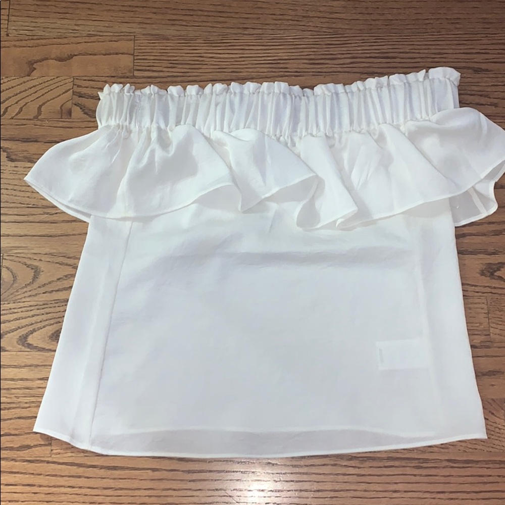 white off the shoulder top